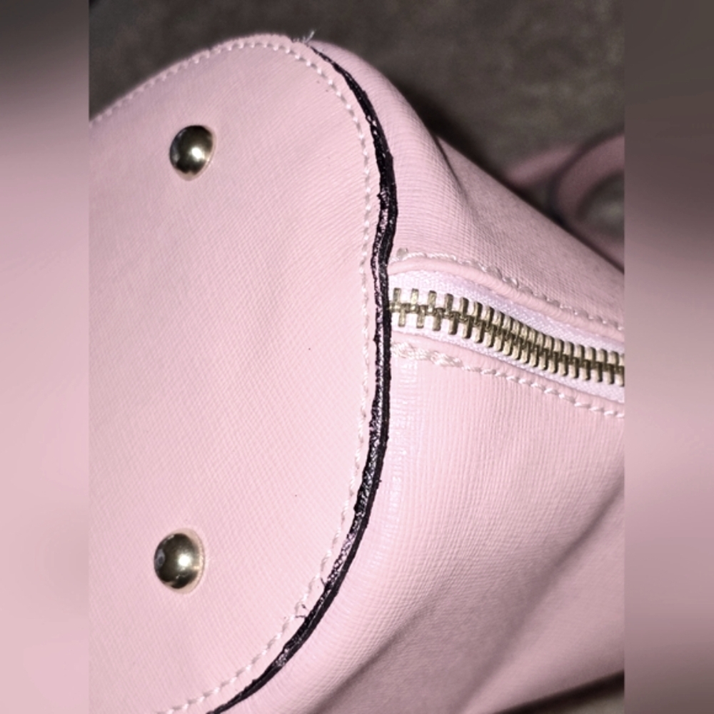 Borse En Pelle. Pink Saffiano Dome Satchel. Made In Italy. EUC - Picture 9 of 14